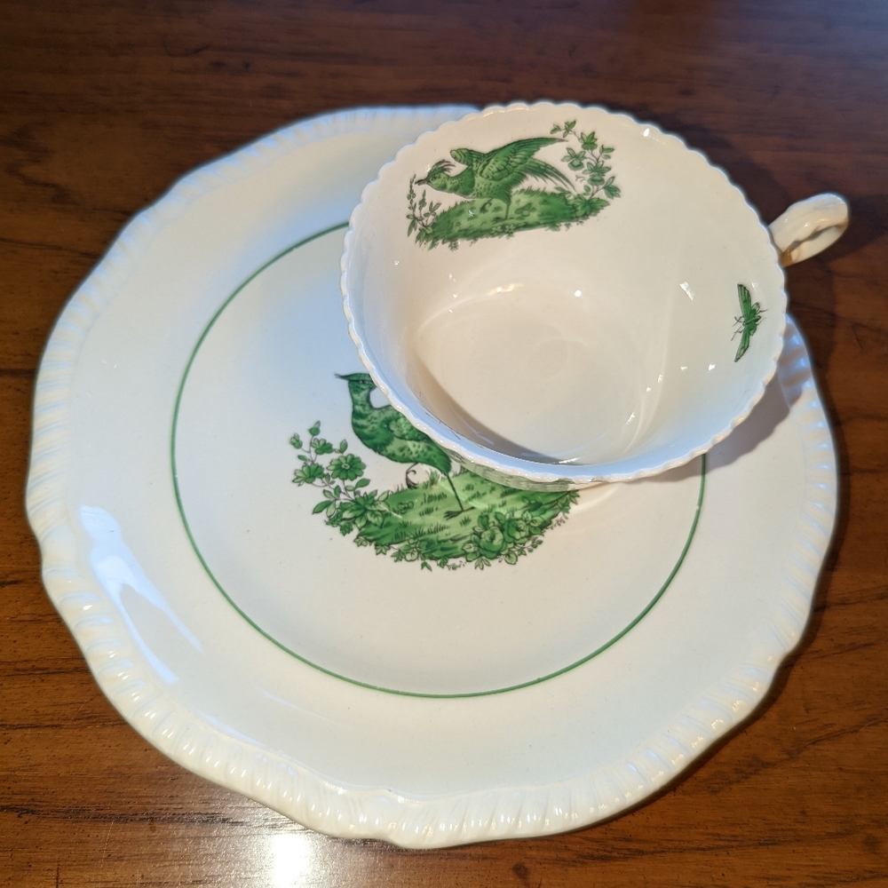 Rare Vintage Copeland Spode dessert/bread plate and Tea cup.